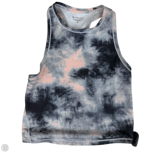 Athletic Tank Top By Athleta In Black & Pink, Size: Xs