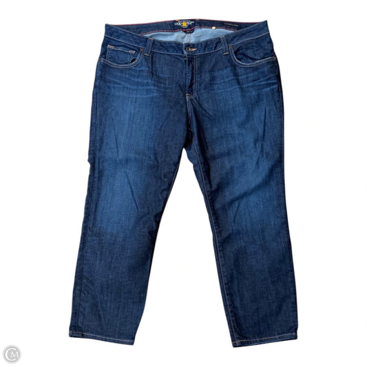 Jeans Straight By Lucky Brand In Blue Denim, Size: 18