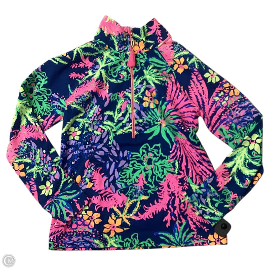 Top Long Sleeve Designer By Lilly Pulitzer In Blue, Size: M