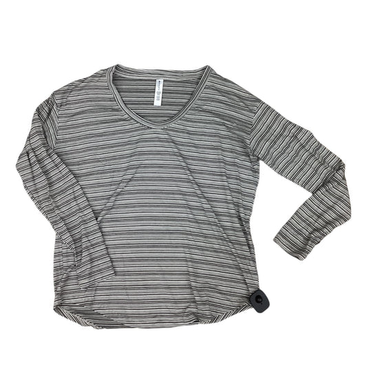 Top Long Sleeve By Athleta In Striped Pattern, Size: L