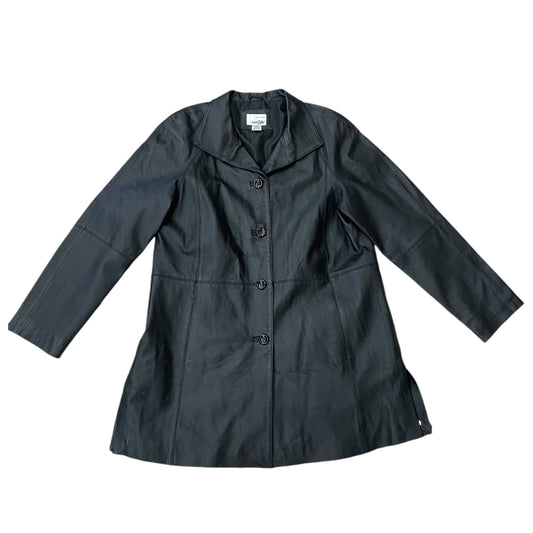 Coat Leather By Cmb In Black, Size: L