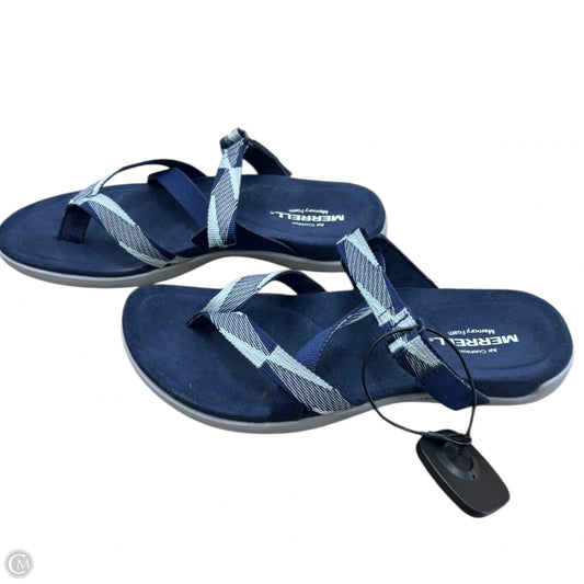 Sandals Flats By Merrell In Navy, Size: 7
