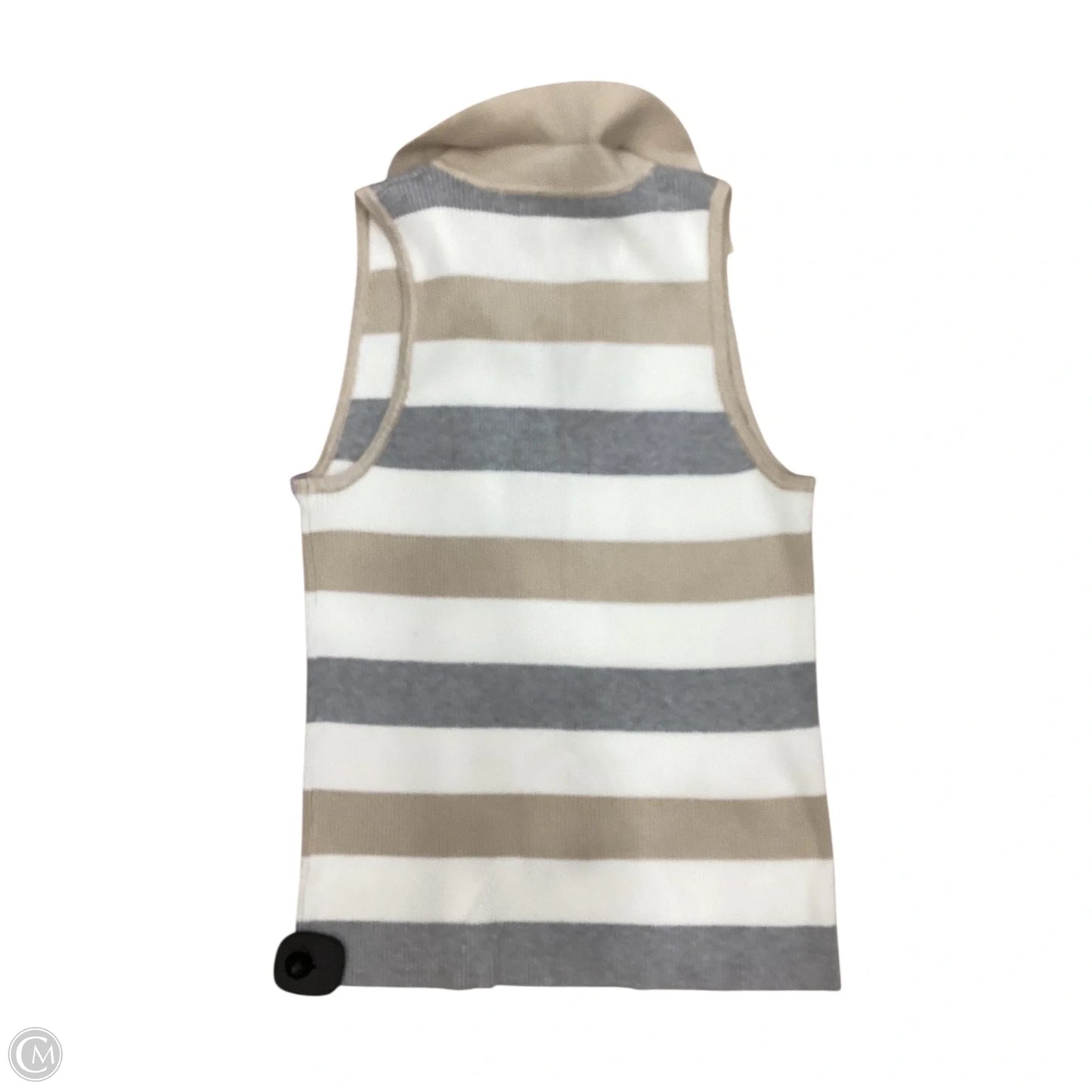 Top Sleeveless Designer By Halston In Striped Pattern, Size: S