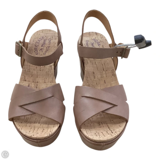 Shoes Heels Wedge By Kork Ease In Tan, Size: 7