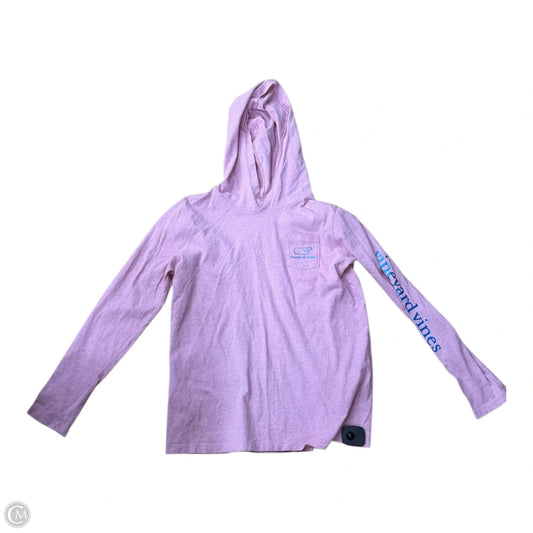 Athletic Top Long Sleeve Hoodie By Vineyard Vines In Pink, Size: Xl