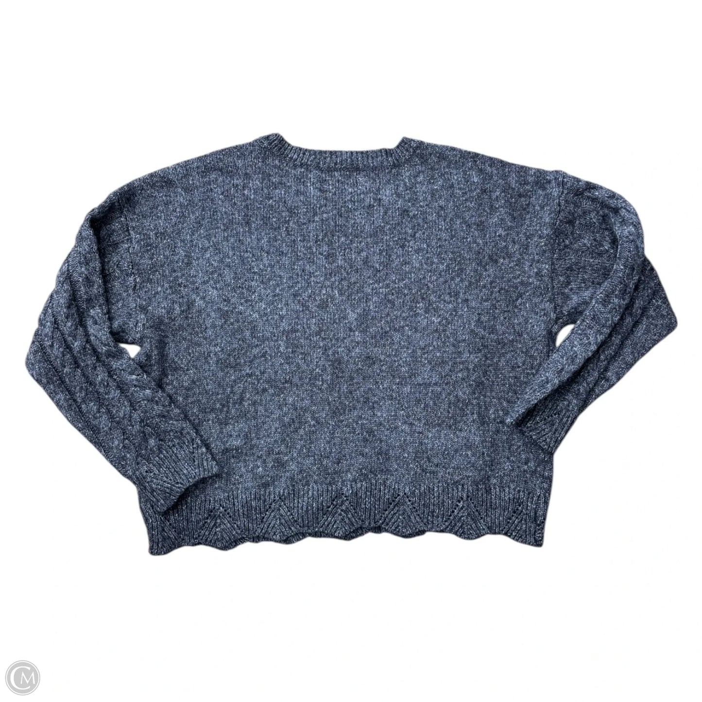 Sweater By Lucky Brand In Grey, Size: L