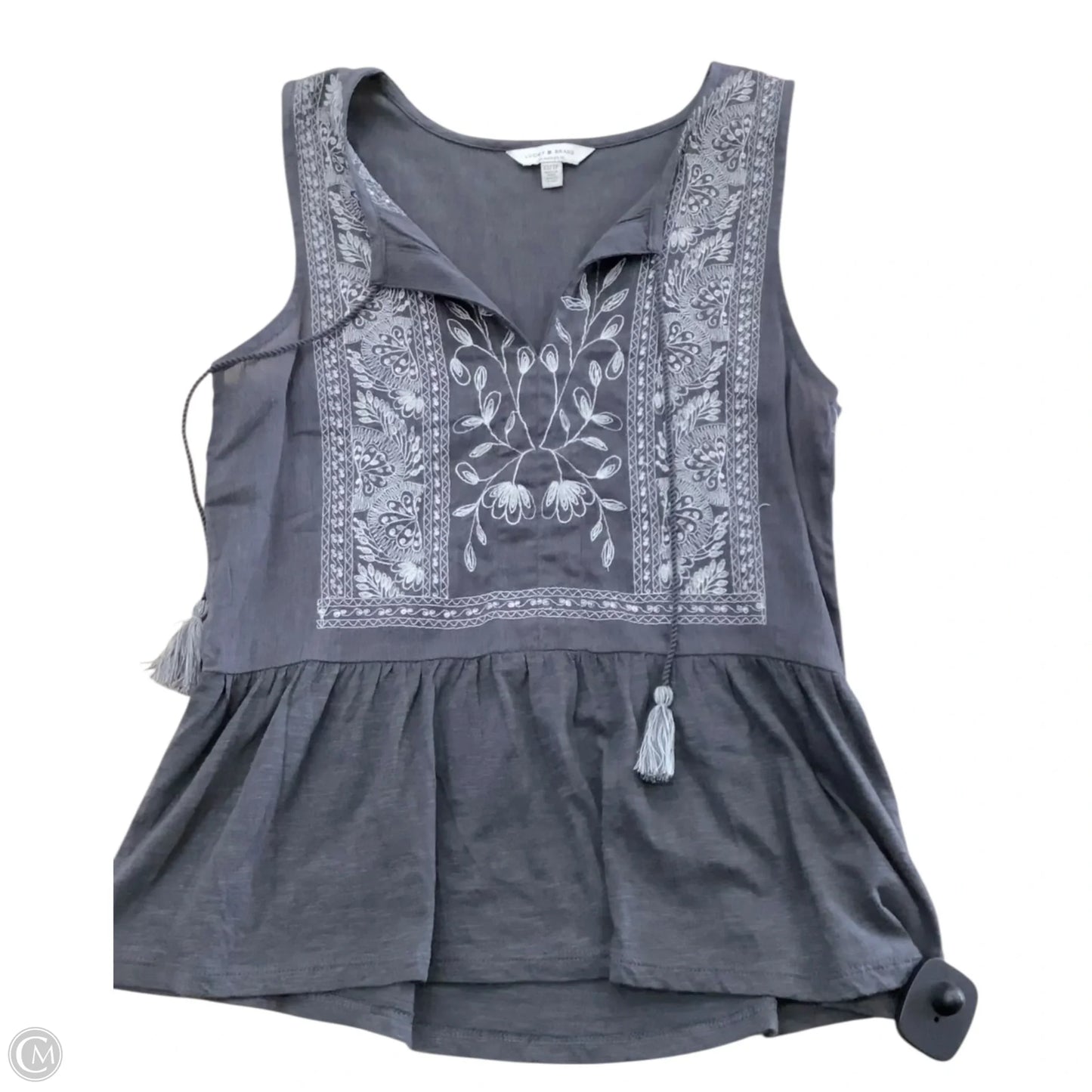 Top Sleeveless By Lucky Brand In Grey, Size: Xs