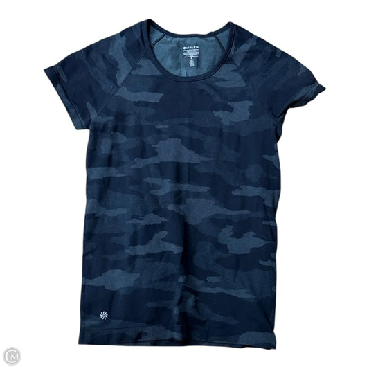 Athletic Top Short Sleeve By Athleta In Black, Size: S