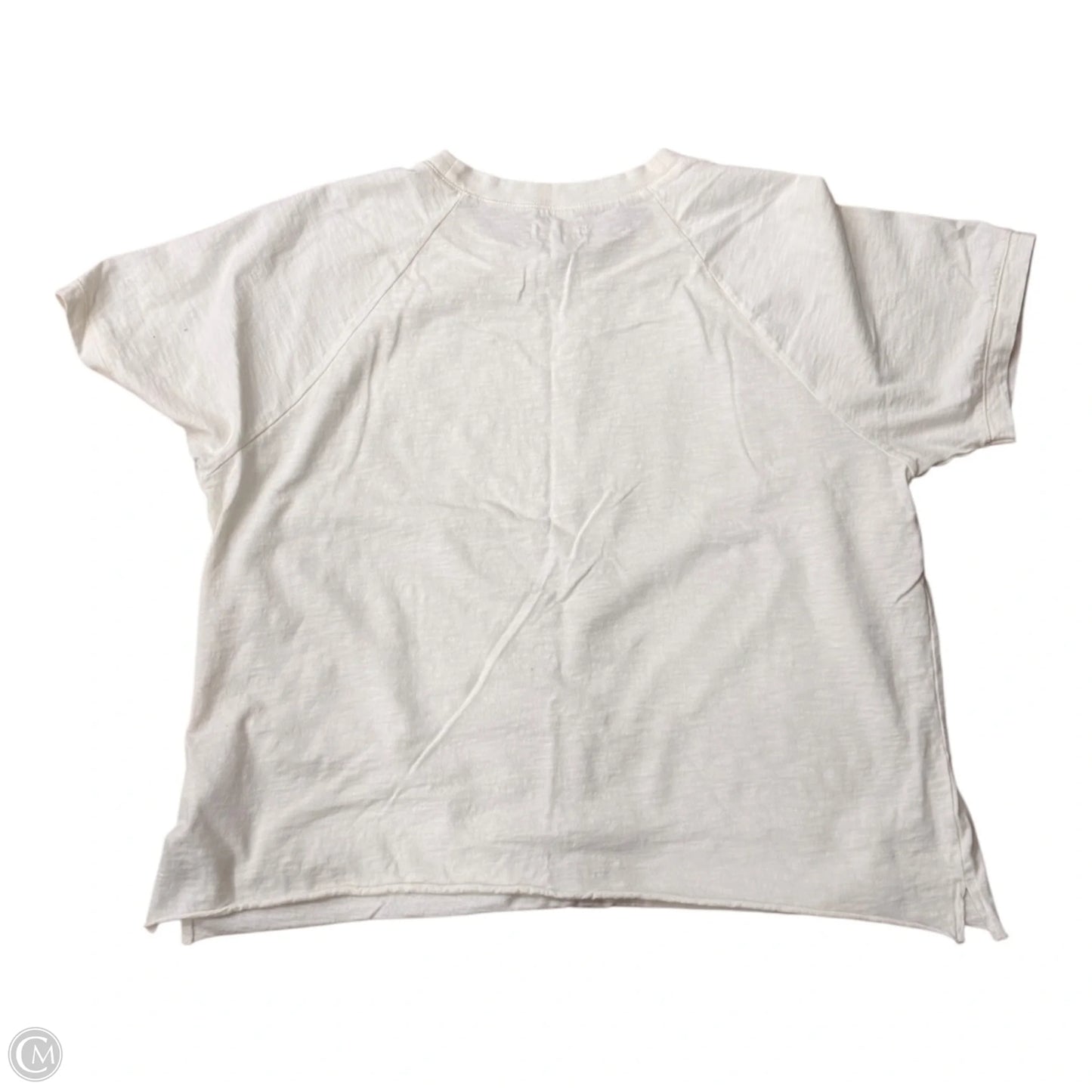 Top Short Sleeve By Madewell In Cream, Size: Xl