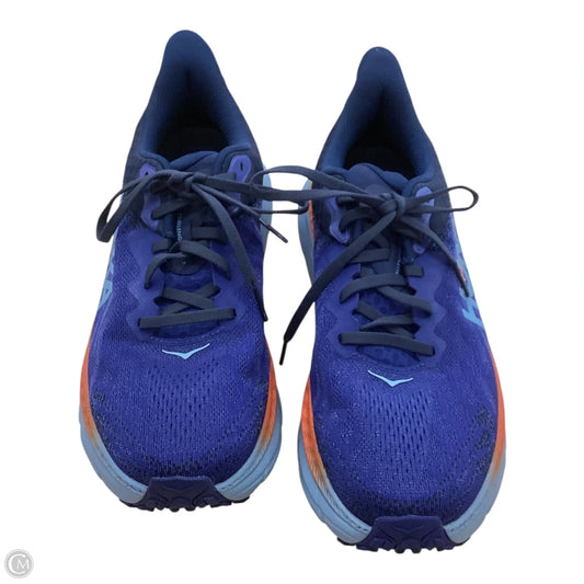 Shoes Athletic By Hoka In Blue & Orange, Size: 8.5