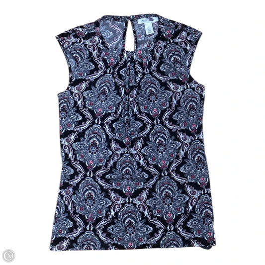 Top Sleeveless By White House Black Market In Paisley Print, Size: Xs