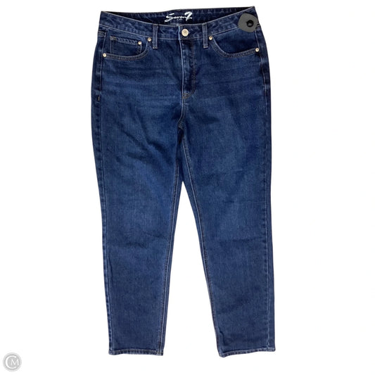 Jeans Straight By Seven 7 In Blue Denim, Size: 8