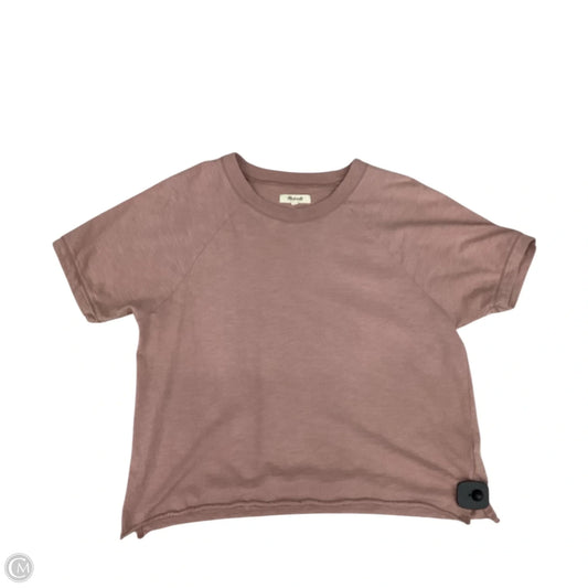 Top Short Sleeve By Madewell In Pink, Size: M