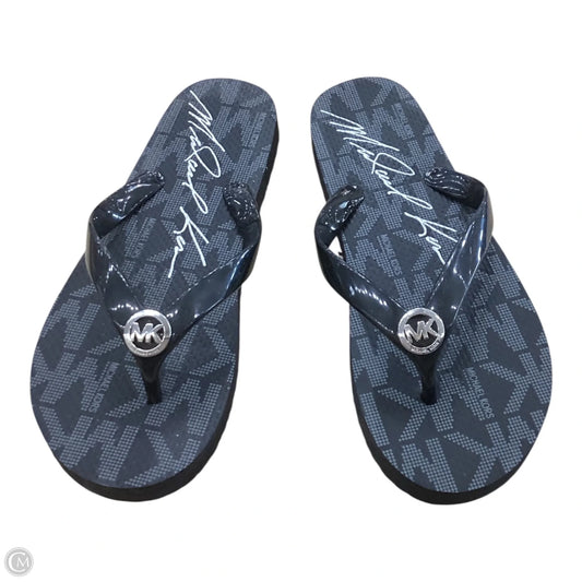 Sandals Flip Flops By Michael Kors In Black, Size: 7