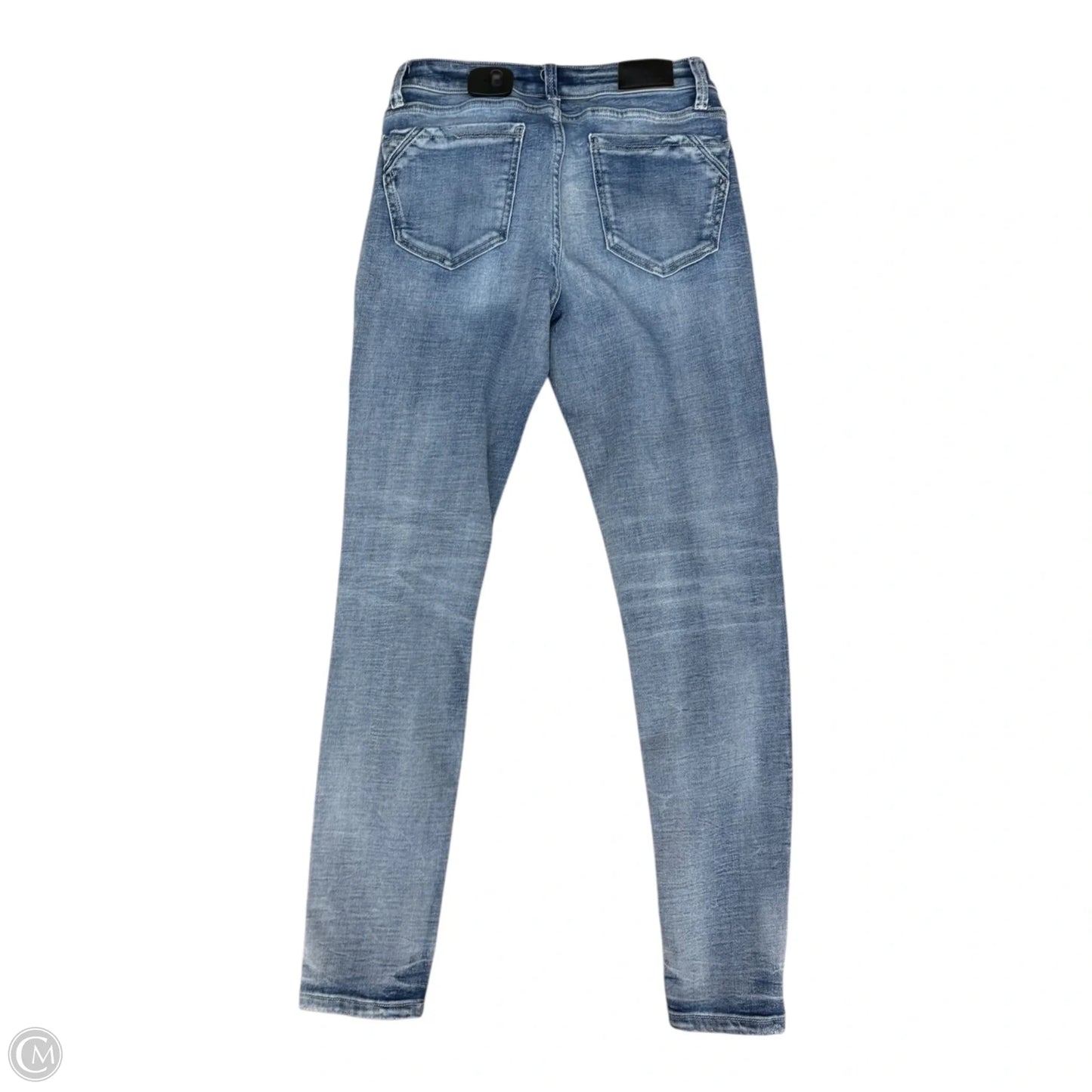 Jeans Skinny By Buckle Black In Blue Denim, Size: 2