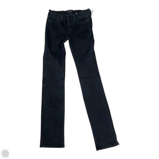Jeans Skinny By Buckle Black In Black Denim, Size: 2l