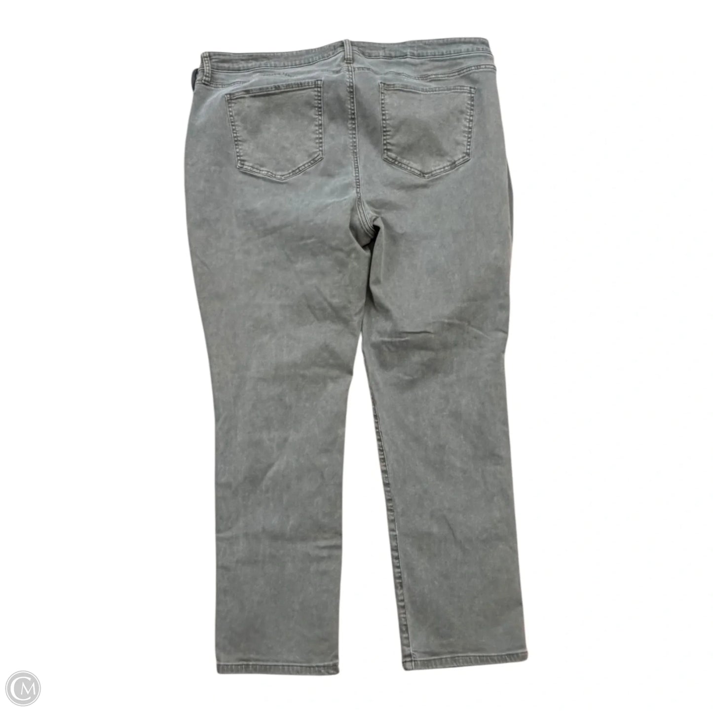 Jeans Straight By Not Your Daughters Jeans In Green Denim, Size: 18