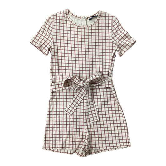 Plaid Pattern Romper Zara, Size S