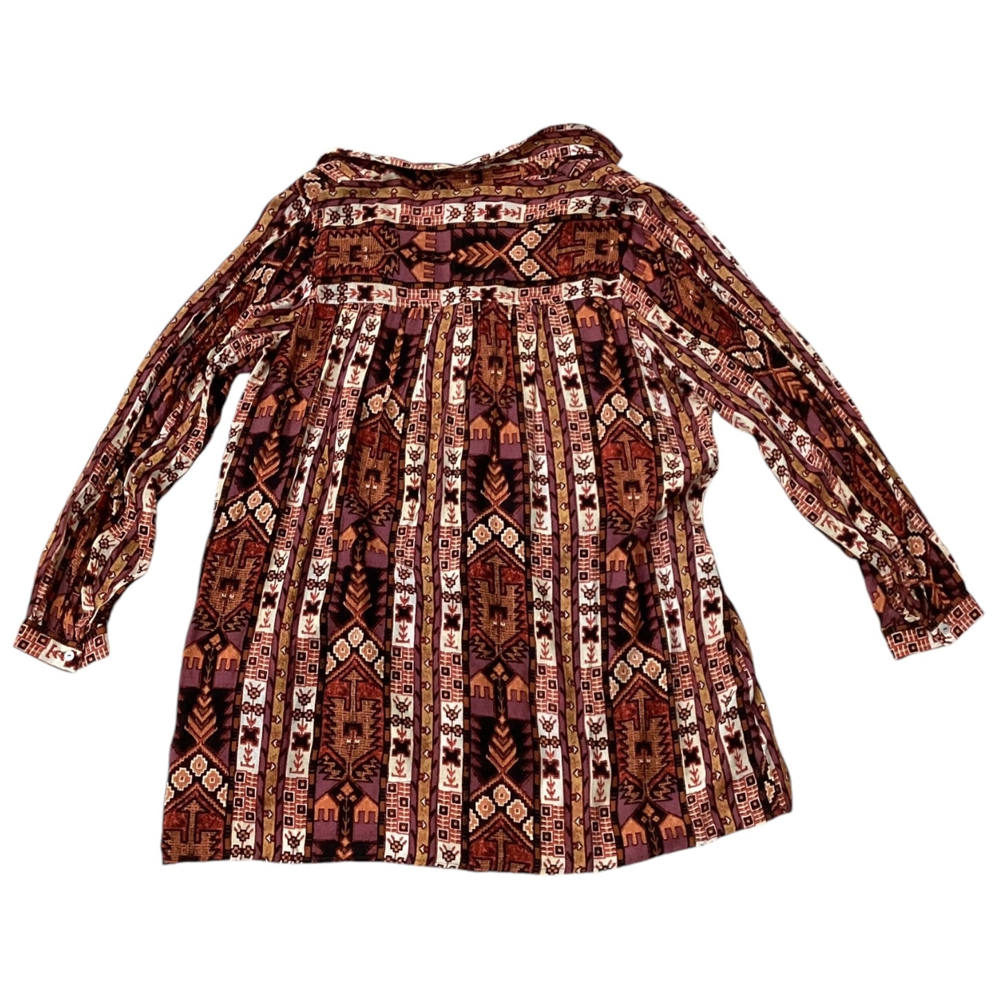 Blouse Long Sleeve By Jane And Delancey In Multi-colored, Size: M