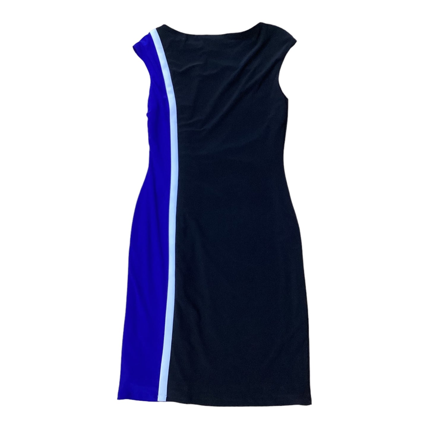 Dress Designer By Lauren By Ralph Lauren In Black & Blue, Size: 8