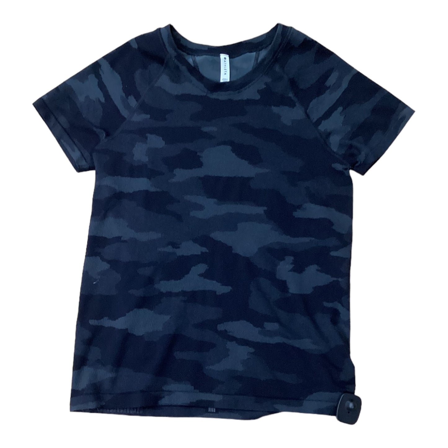 Top Short Sleeve Designer By Athleta In Camouflage Print, Size: L