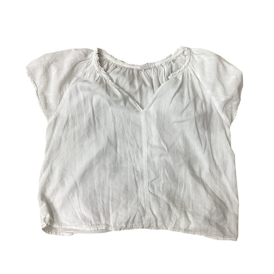 Top Short Sleeve By Gap In White, Size: M