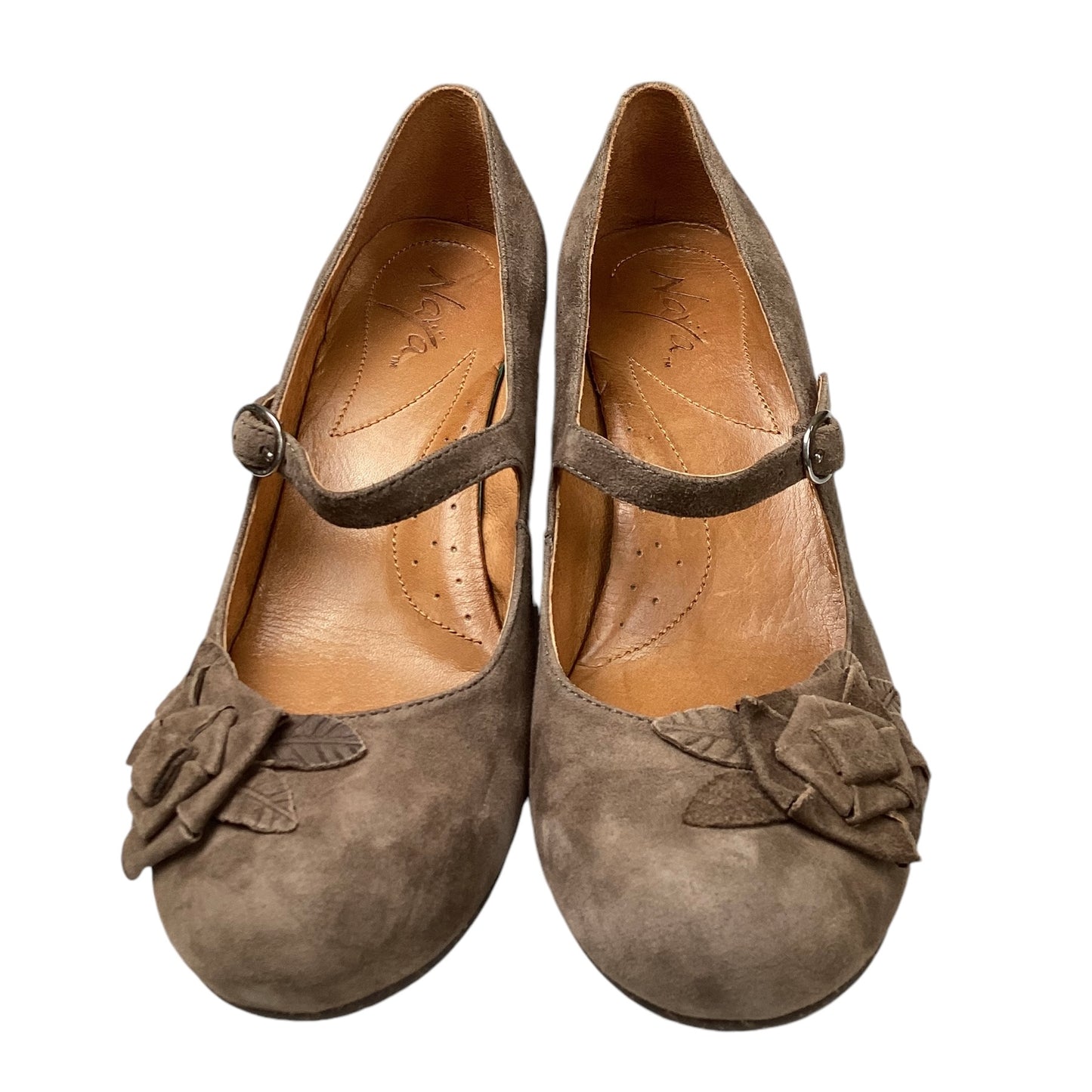 Shoes Heels Kitten By Clothes Mentor In Taupe, Size: 8