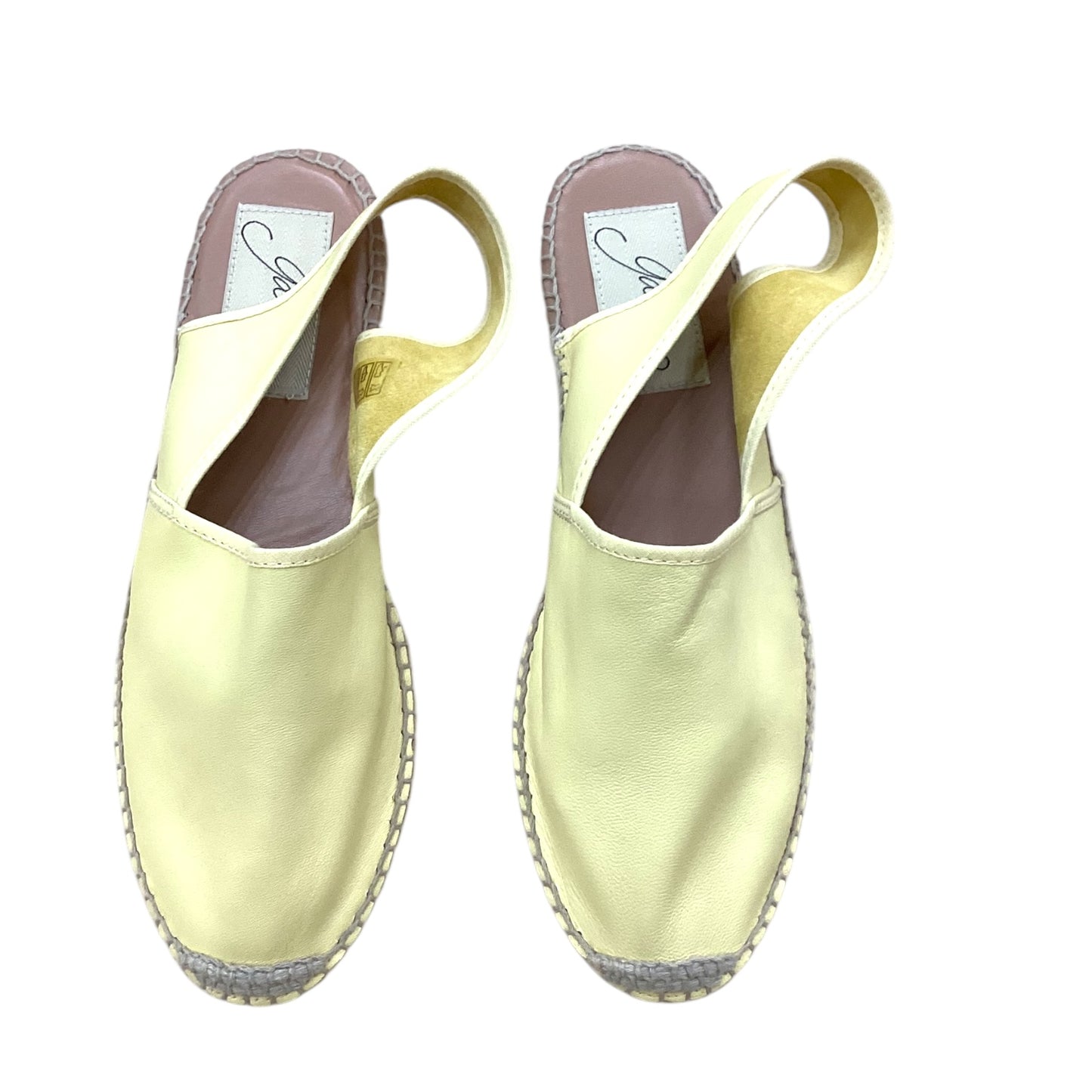 Sandals Flats By Clothes Mentor In Yellow, Size: 10