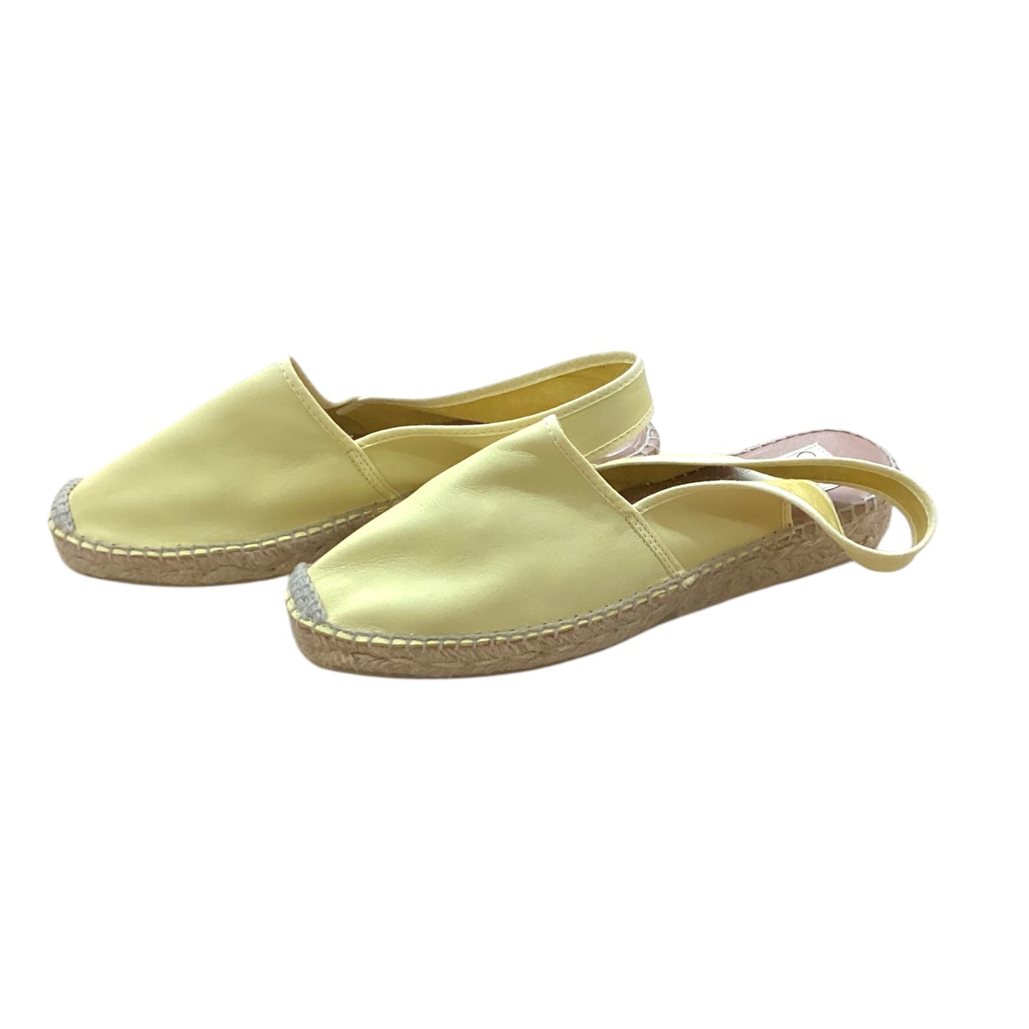 Sandals Flats By Clothes Mentor In Yellow, Size: 10