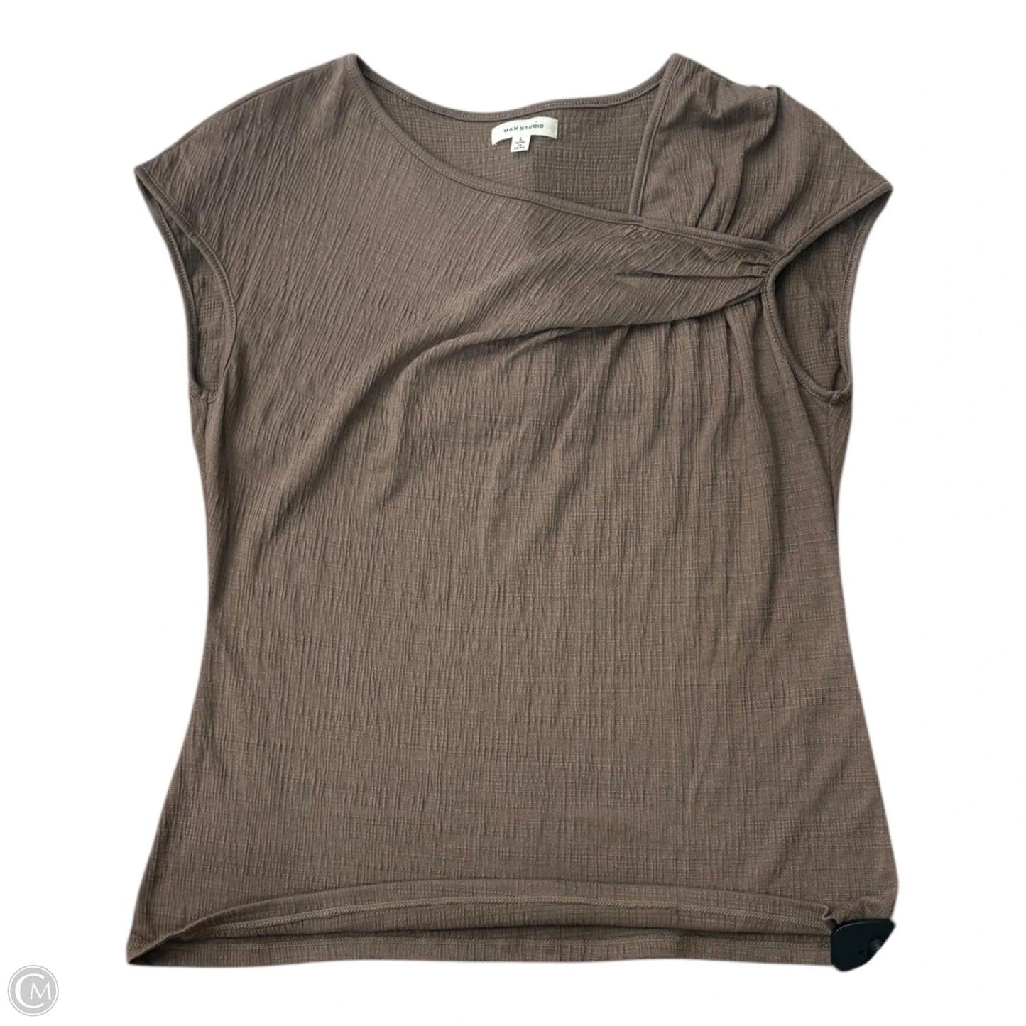 Top Sleeveless By Max Studio In Brown, Size: L
