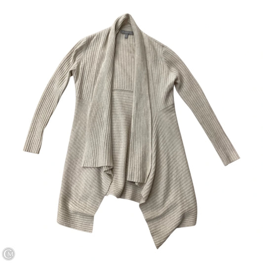 Sweater Cardigan Designer By Neiman Marcus In Tan, Size: M