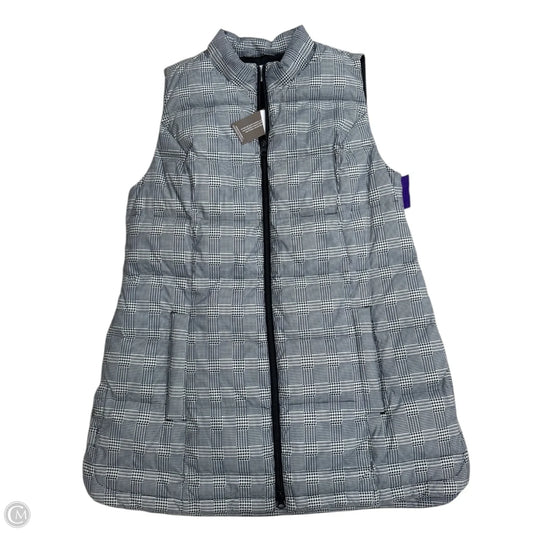 Vest Puffer & Quilted By J. Jill In Plaid Pattern, Size: S