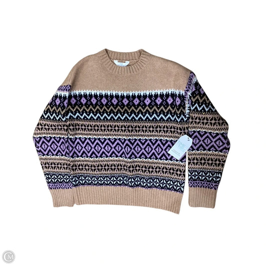Sweater By Time And Tru In Brown & Purple, Size: S