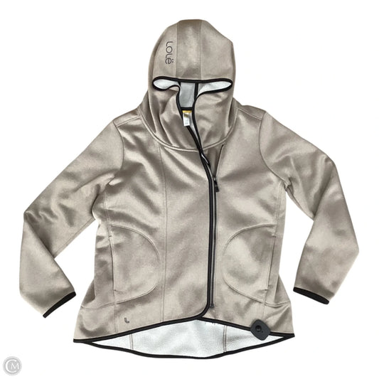 Athletic Jacket By Lole In Tan, Size: Xl