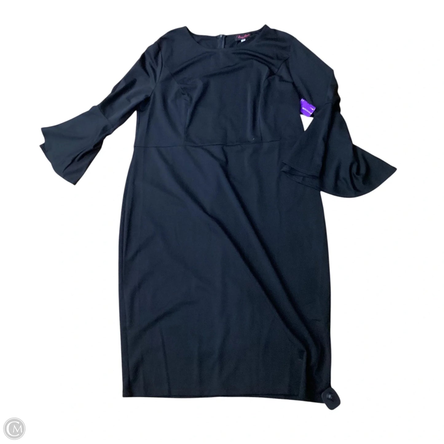Dress Casual Midi By Clothes Mentor In Black, Size: 2x