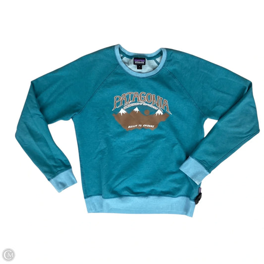 Athletic Sweatshirt Collar By Patagonia In Teal, Size: M