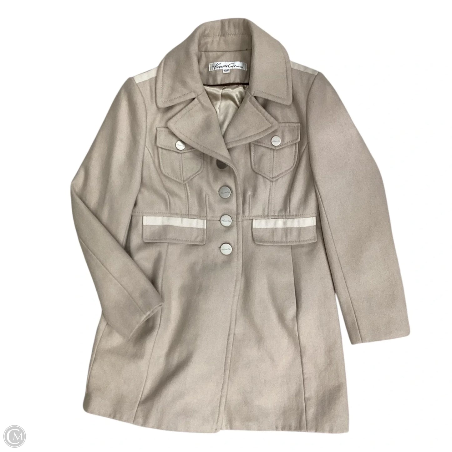 Coat Peacoat By Kenneth Cole In Tan, Size: 10p