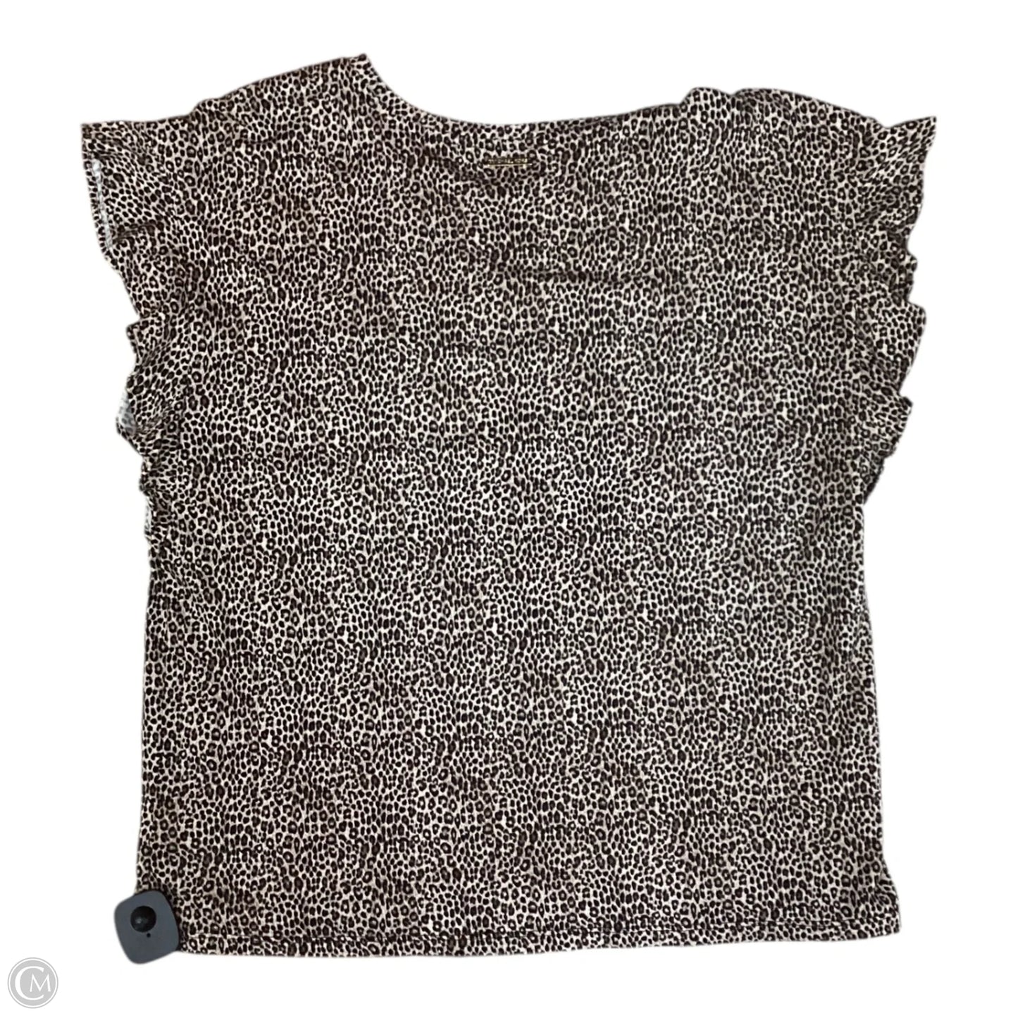 Top Short Sleeve By Michael By Michael Kors In Animal Print, Size: Xl