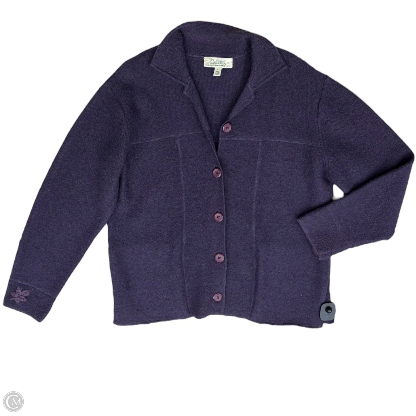 Coat Wool By Cabelas In Purple, Size: L