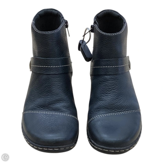 Boots Ankle Flats By Clarks In Black, Size: 6