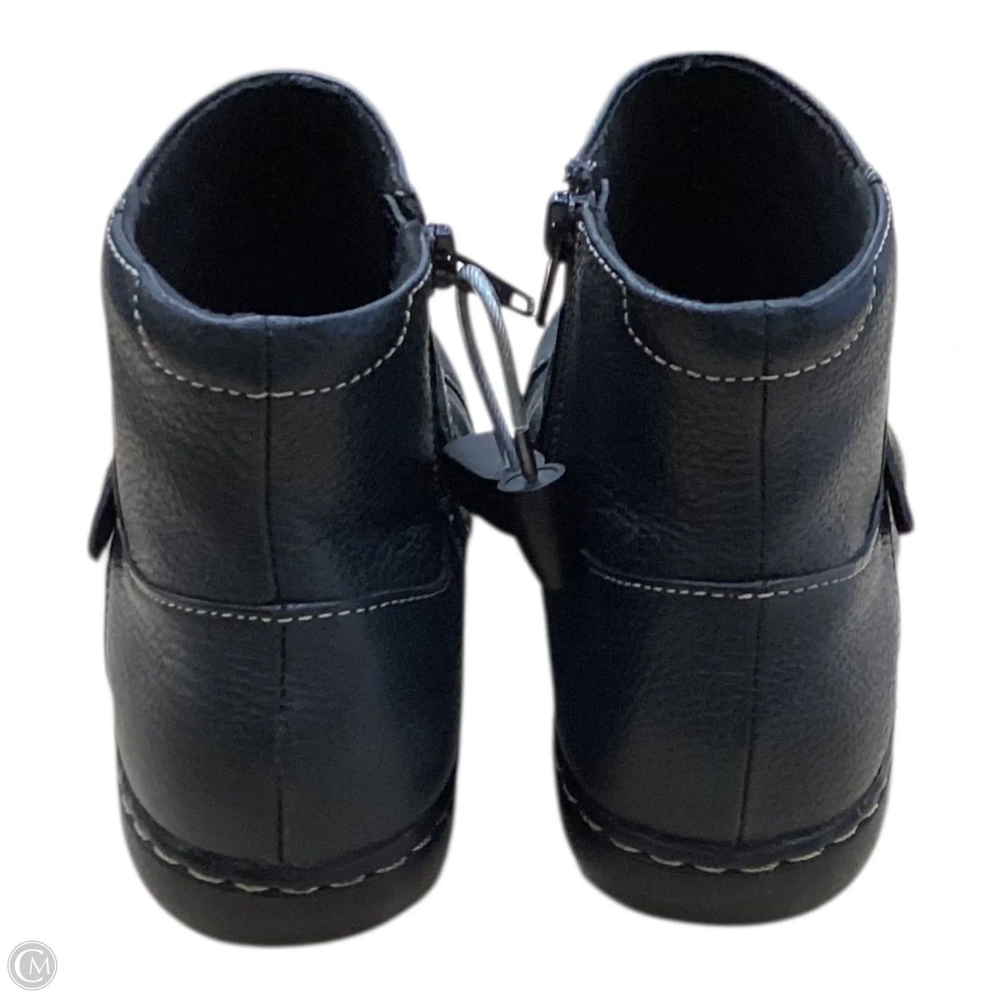 Boots Ankle Flats By Clarks In Black, Size: 6