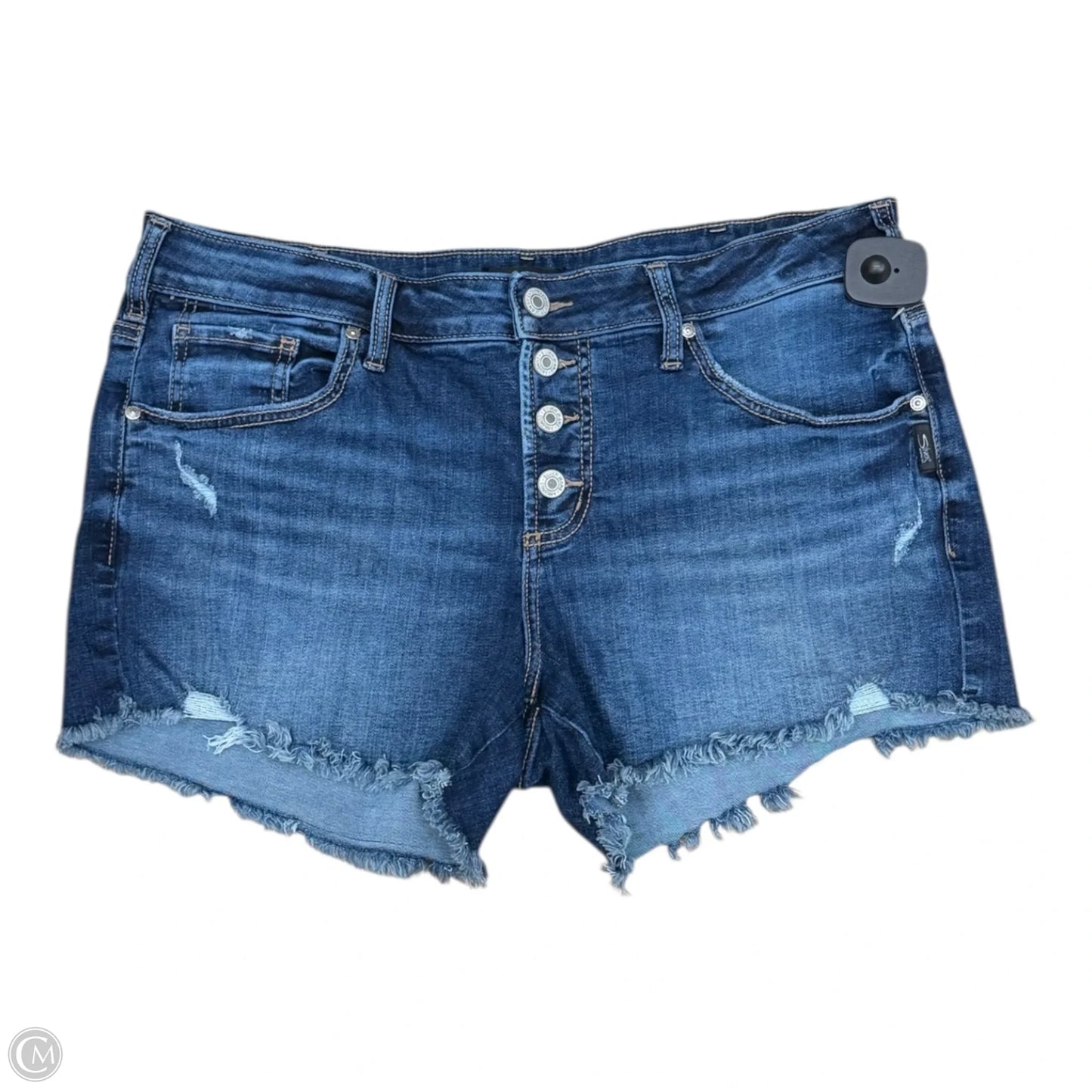 Shorts By Silver In Blue Denim, Size: 12