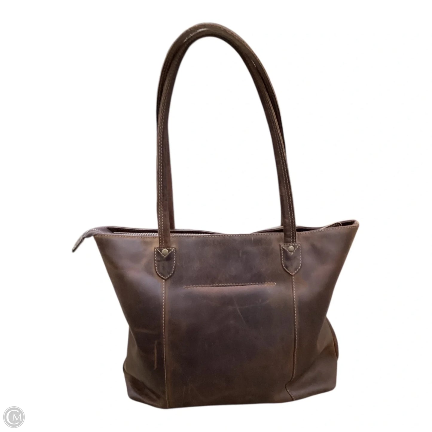 Handbag Leather By Cmc, Size: Medium