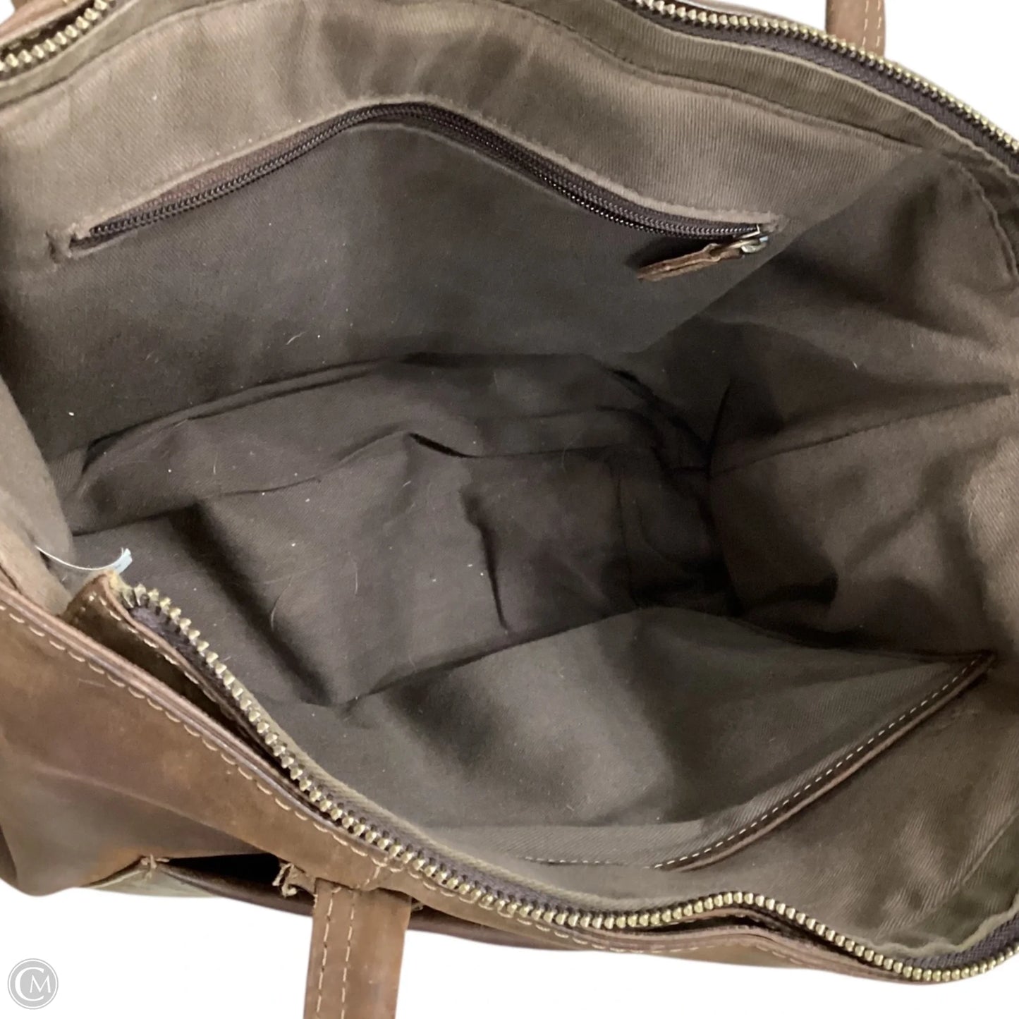 Handbag Leather By Cmc, Size: Medium