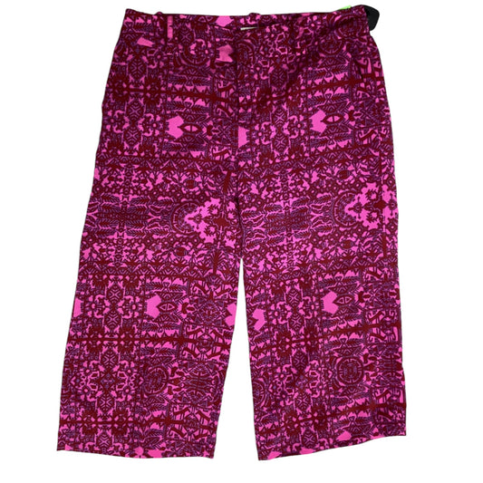 Pants Lounge By Coldwater Creek In Pink & Red, Size: 10