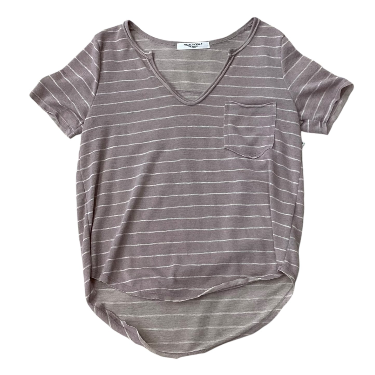 Top Short Sleeve By Project Social Tee In Purple, Size: Xs