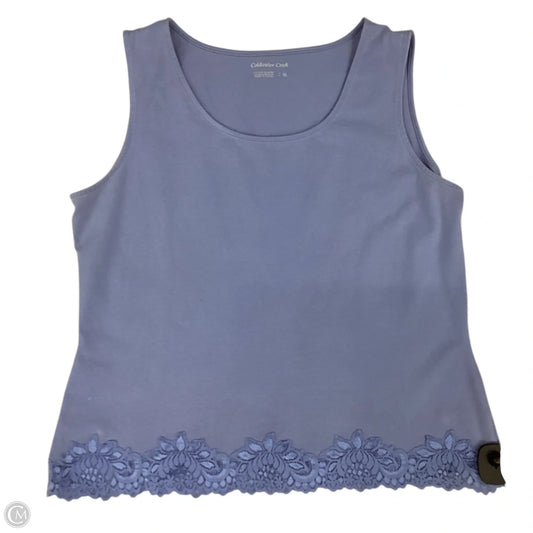 Top Sleeveless By Coldwater Creek In Blue, Size: Xl