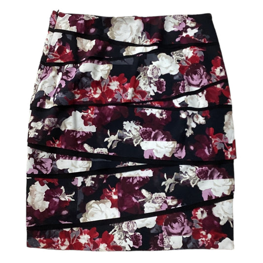 Skirt Designer By White House Black Market In Floral Print, Size: M