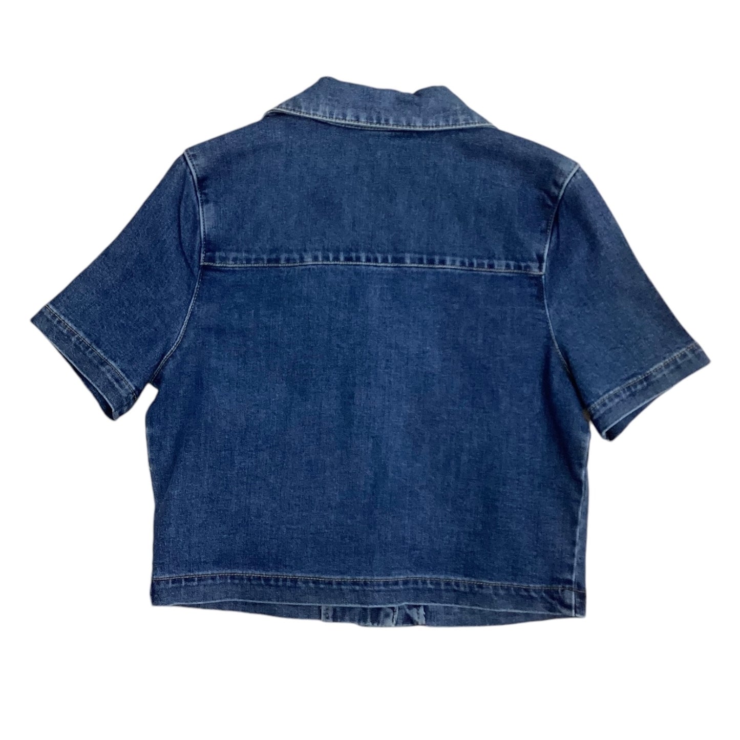 Top Short Sleeve By Rachel Zoe In Blue Denim, Size: S