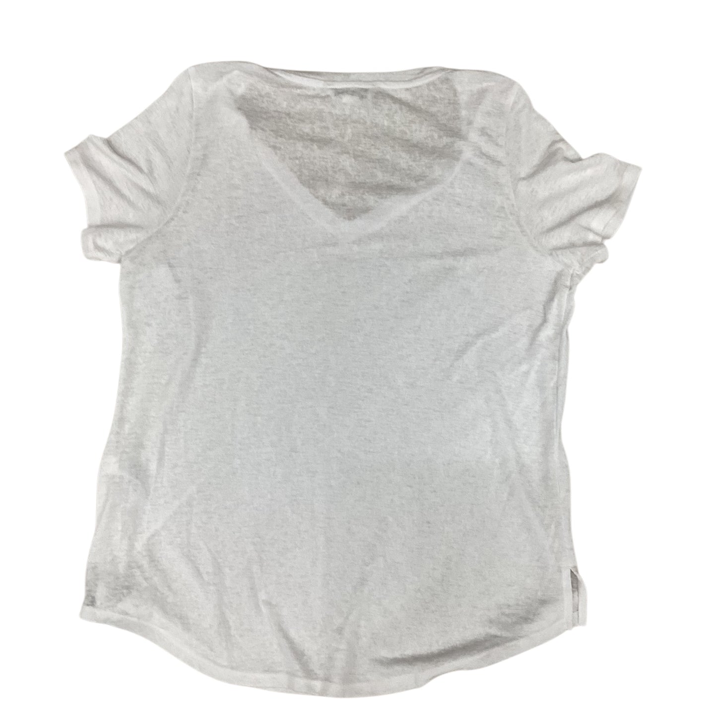 Top Short Sleeve Designer By Athleta In White, Size: L